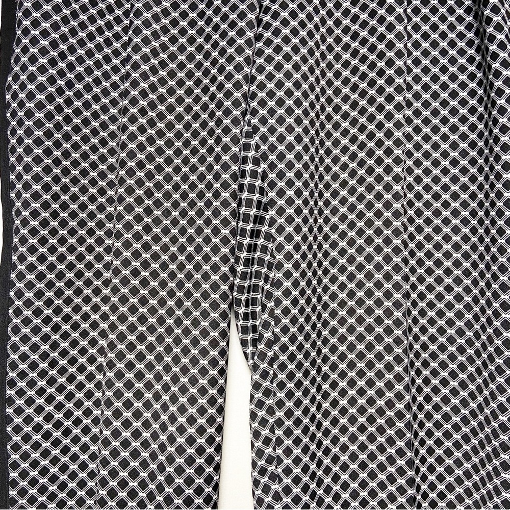 Worthington Womens Pants Black and White Geometric‎ Slim Fit Size Small - Picture 2 of 9